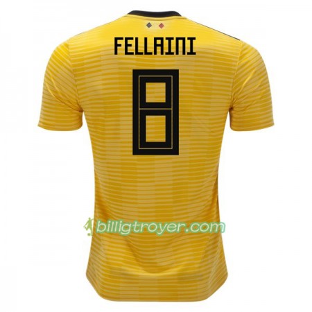 Billige Fotballdrakter Belgia Fellaini 8 VM 2018 Bortedraktsett